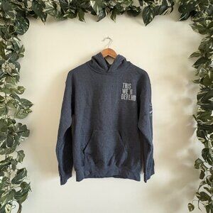 Grunt Style This We’ll Defend Hooded Pullover Sweatshirt Grey Men’s Size S